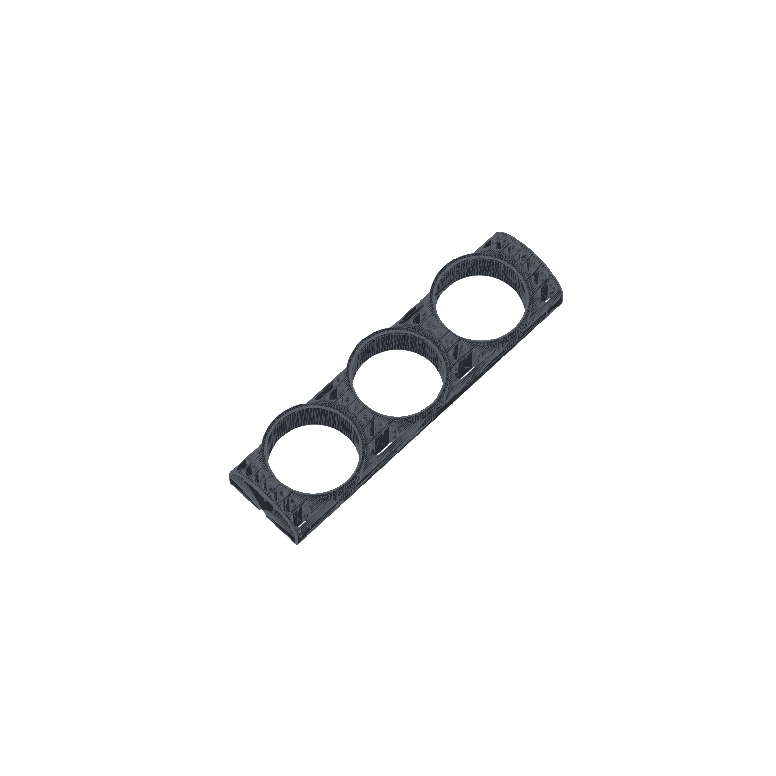 BMW E30 3 gauge central vent panel view 3