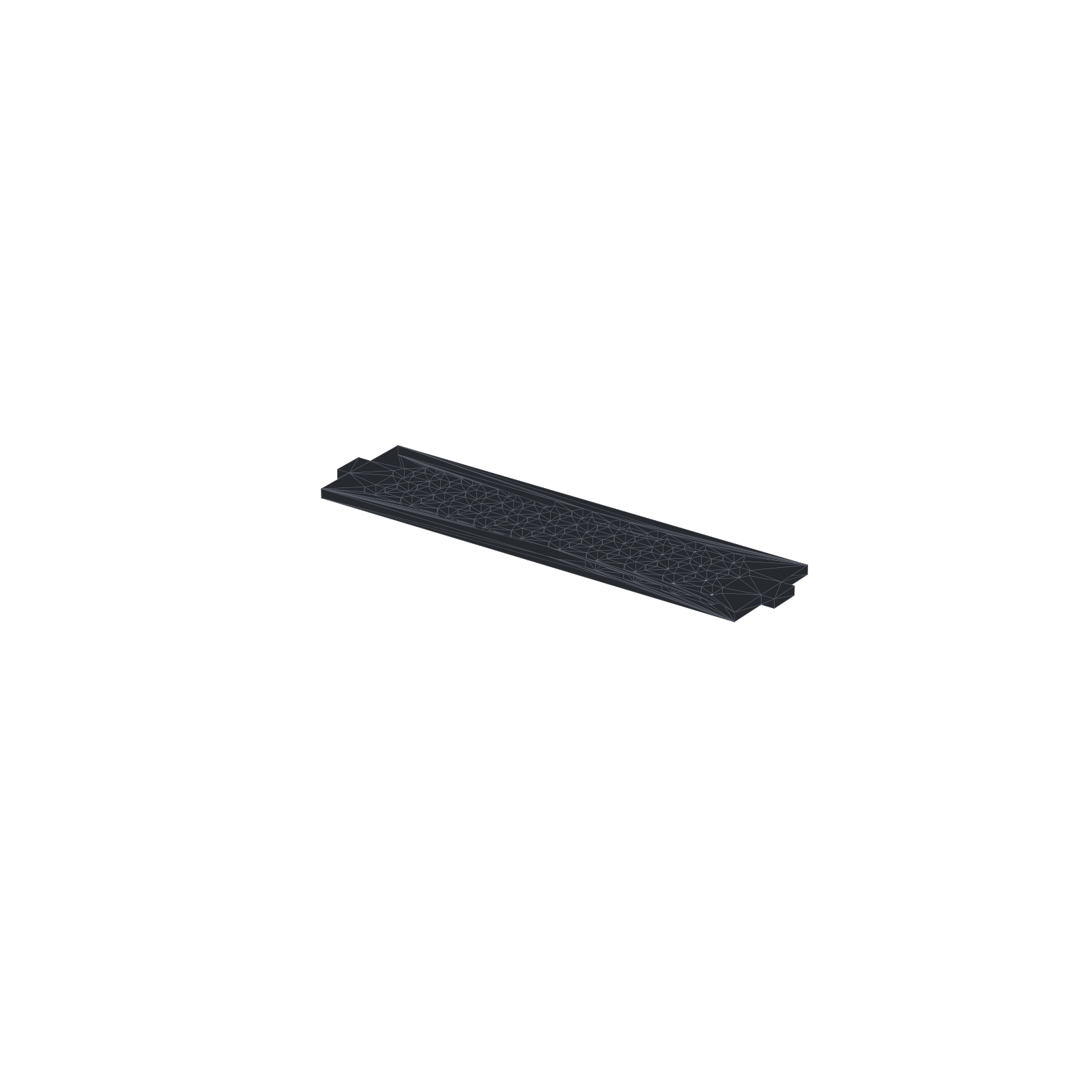 black widow lower front panel grill replacement view 2
