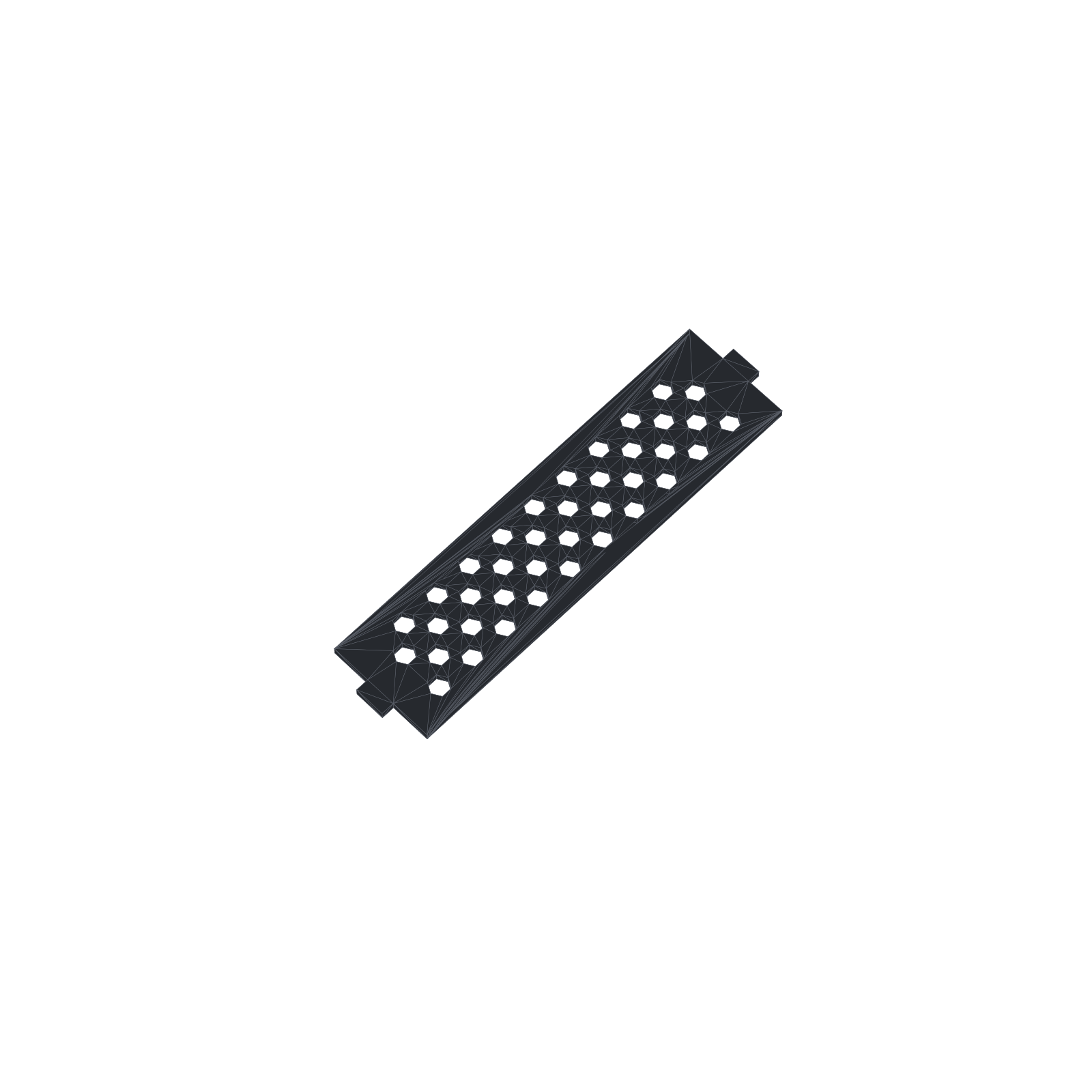 black widow lower front panel grill replacement view 3