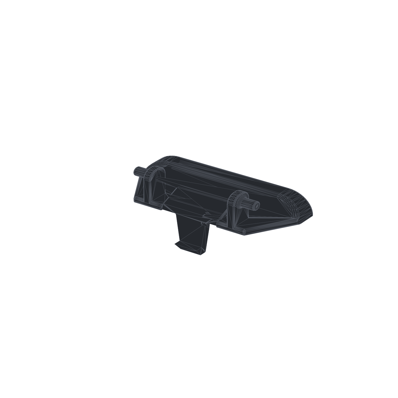 03-07 Cadillac CTS Center Console Latch modified, no spring required. view 2