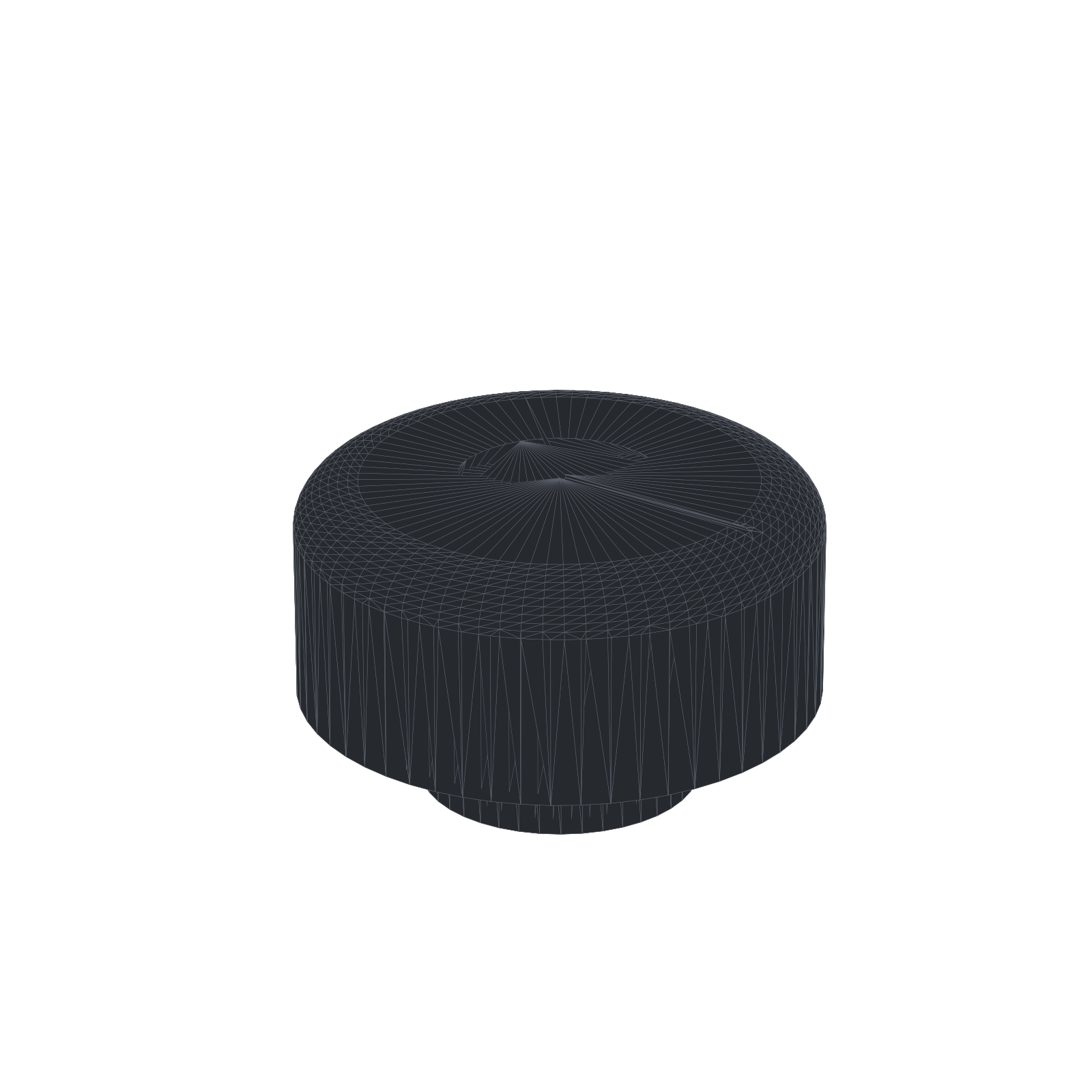 Fan knob Porsche 944 view 2